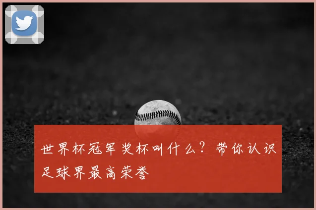 世界杯冠军奖杯叫什么?带你认识足球界最高荣誉